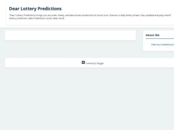 dearlotterypredictions.blogspot.com