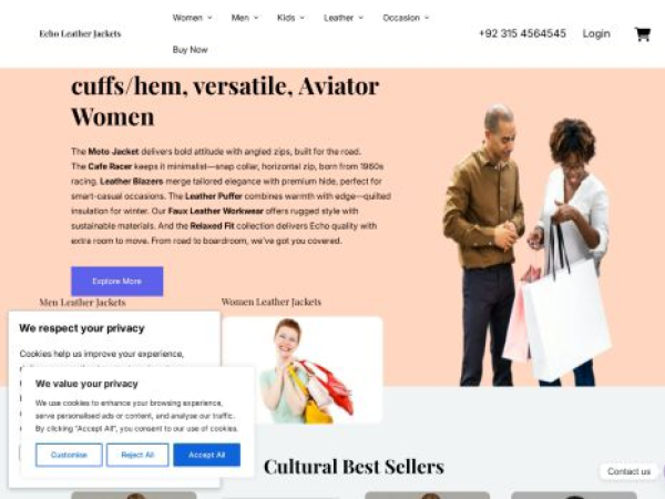 echoleatherjackets.com