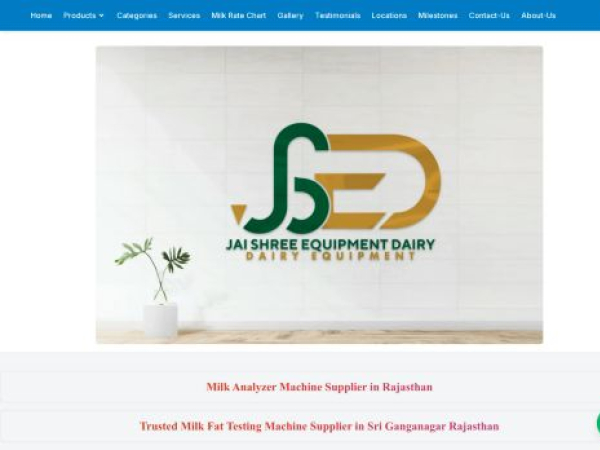 jaishreeequipmentdairy.in